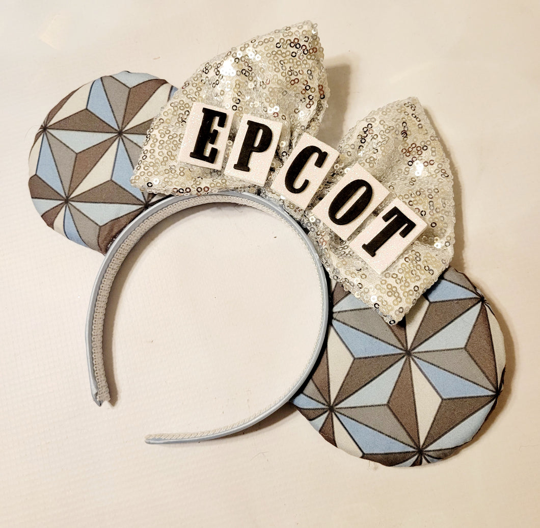 Epcot Spaceship Earth Mickey ears