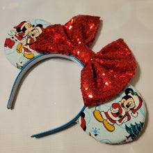 Load image into Gallery viewer, Mickey and Minnie Christmas ears
