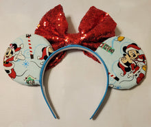 Load image into Gallery viewer, Mickey and Minnie Christmas ears
