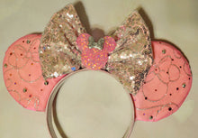 Load image into Gallery viewer, Pink and Silver Minnie ears
