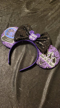 Load image into Gallery viewer, Haunted Mansion wallpaper with icons glow in the dark ears
