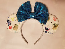 Load image into Gallery viewer, Stitch and Grogu visit Disney Mickeyears headband
