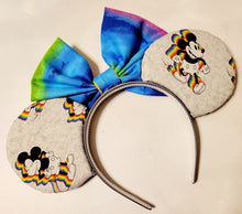 Load image into Gallery viewer, Rainbow shadow classic Mickey ears headband
