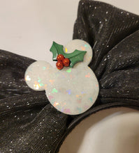 Load image into Gallery viewer, Snowman with Cocoa Mickey ears headband
