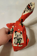 Load image into Gallery viewer, Classic Mickey and Minnie Christmas knotty headband
