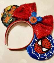 Load image into Gallery viewer, Spiderman Mickey ears headband

