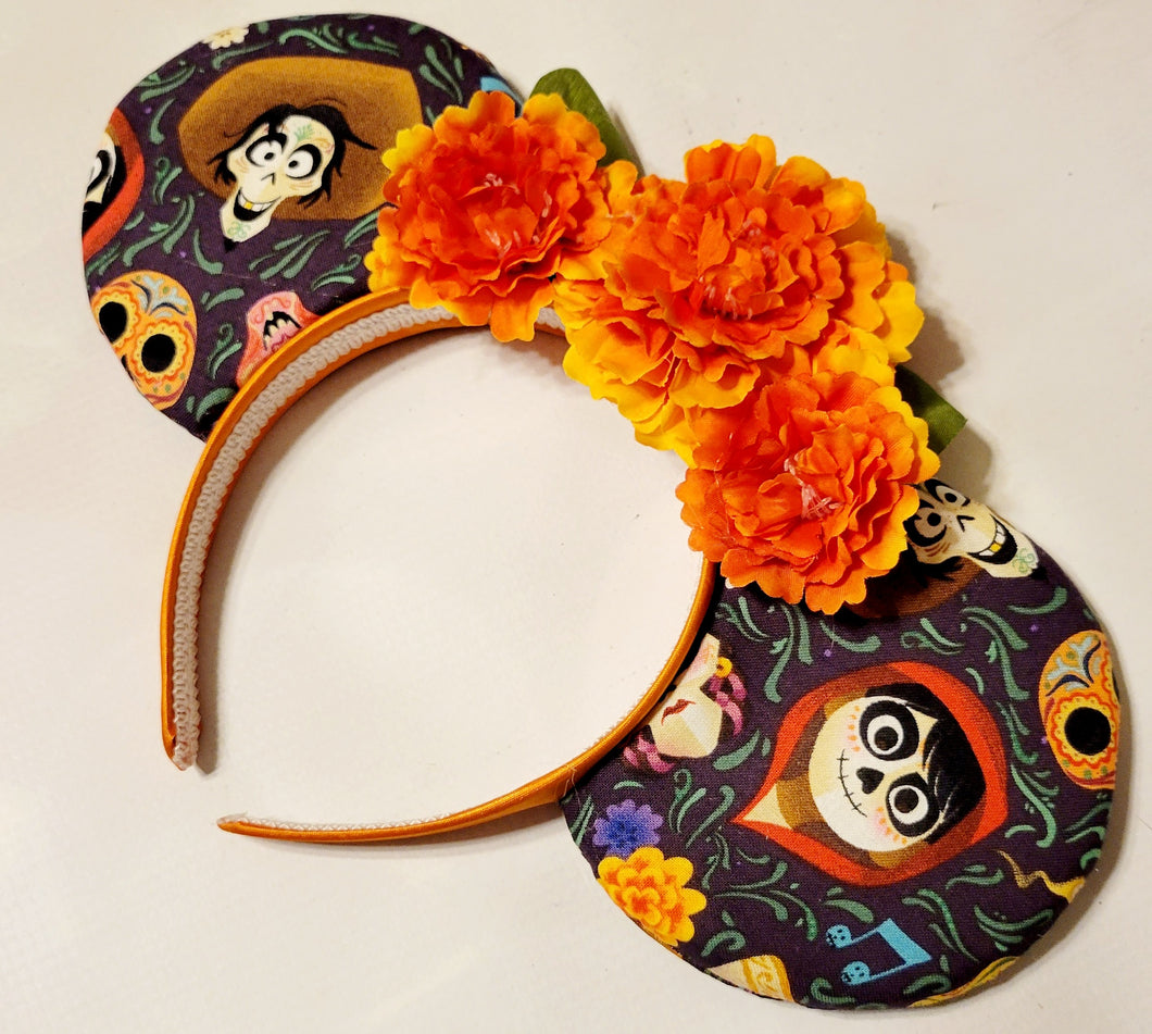 Coco themed Mickey ears headband