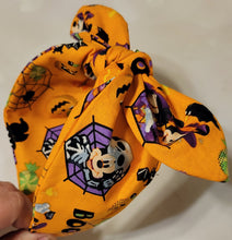 Load image into Gallery viewer, Mickey and Minnie Halloween knotty headband
