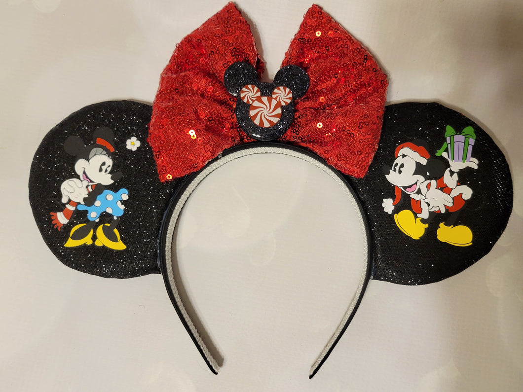 Classic Mickey and Minnie Christmas ears