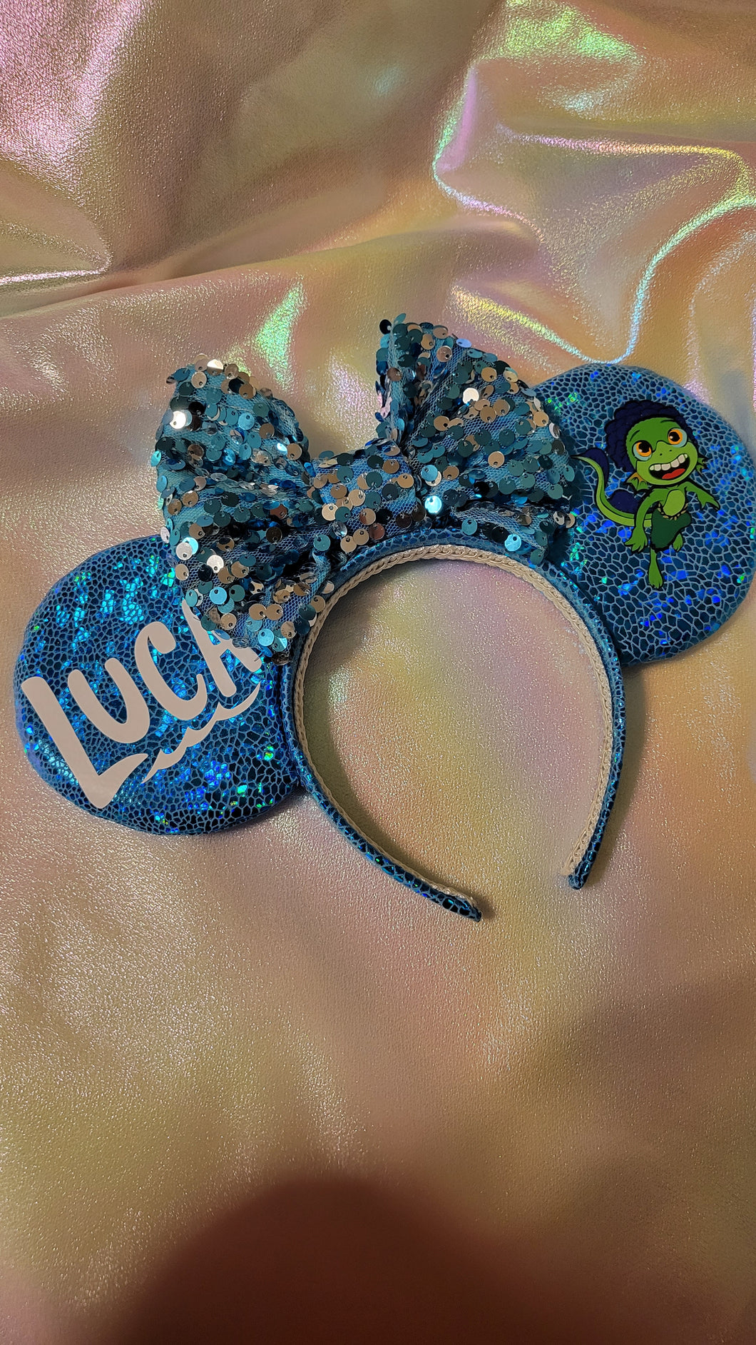 Luca themed Mickey ears headband