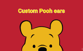 Custom Pooh bear ears